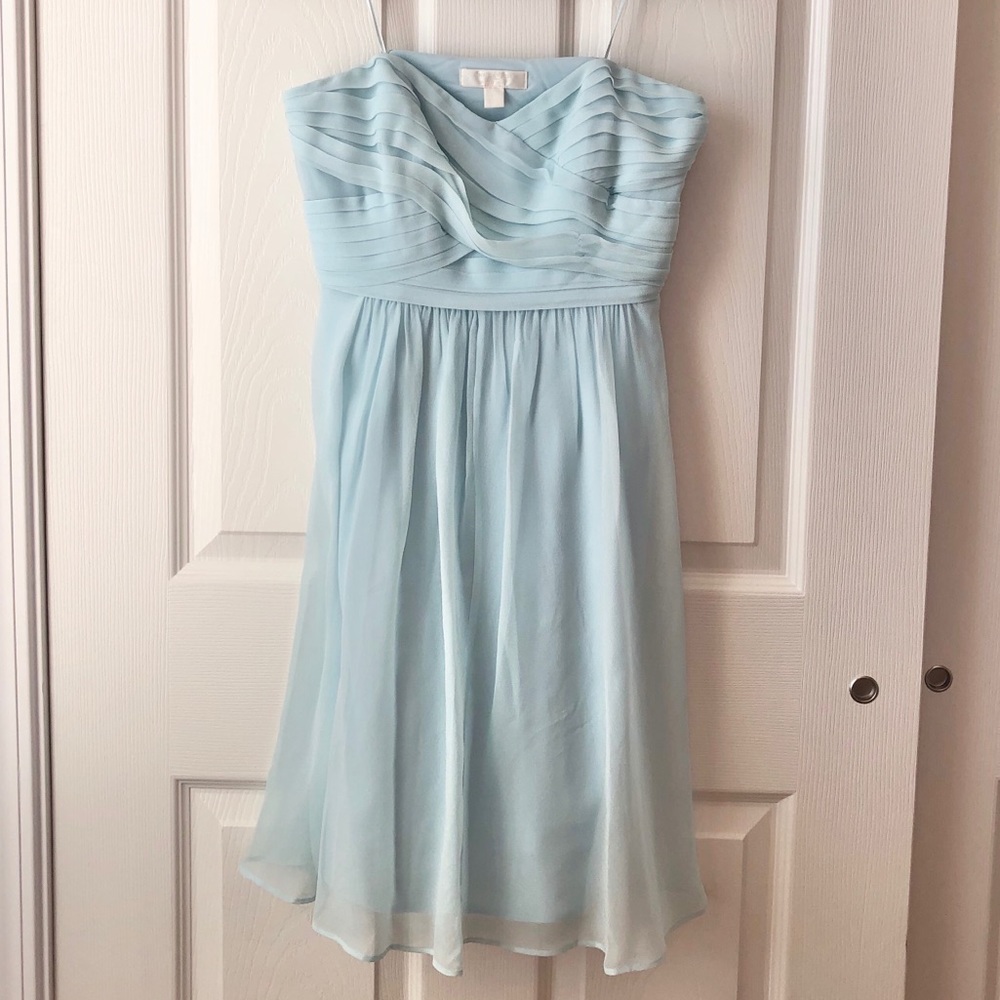 Ann Taylor Mint Green Strapless Dress